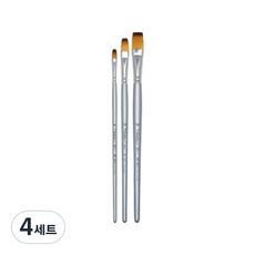 신한화구 아티스트 브러시 855NS 평붓 3종 세트, 6호 + 12호 + 16호, 4세트