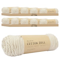 Brandyarn 全新捲筒棉質編織線, 10個, 9 拿鐵