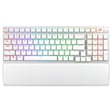 ASUS 華碩 REPUBLIC OF GAMERS ROG Strix Scope II 96 Wireless 無線電競鍵盤, 白色, 青軸