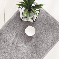 스칸디앤홈 발이편한 크레용 뽀송 욕실발매트 주방매트 미니러그, 웜그레이