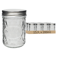 MIREU 水晶玻璃罐, 15入, 200ml