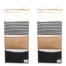 THE ZAKKA 布質3格牆壁收納袋