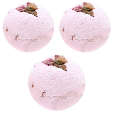 BOEMI 波西米亞 玫瑰花蕾沐浴球 手工製造 植萃果氛精油, 100g, 3個