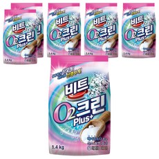 비트 O2 크린플러스 표백제, 6개, 1.4kg