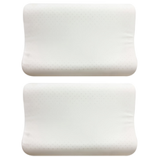 J-bedtime 床寢時光 100%泰國原料按摩乳膠枕頭, 2個, 白色
