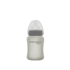 everyday baby 玻璃奶瓶, 灰色, S(0~3個月), 150ml, 1入