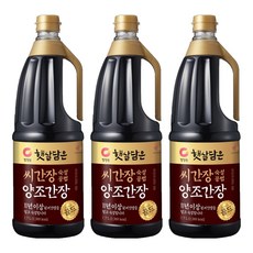 햇살담은 씨간장 숙성 양조간장 골드, 1.7L, 3개