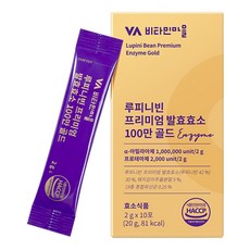 Vitamin Village 羽扇豆優質發酵酵素100萬黃金 10入, 1個, 20g