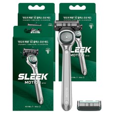 多樂可 Sleek Motion 刮鬍刀+2入刀片組, 3套