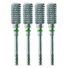 EOSO 磨頭 鎢鋼材質 用於封層、底膠、光療甲、延長甲、水晶甲等大面積打磨, 4件, 10粗磨紋C