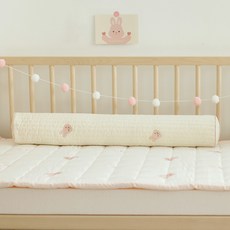 ChezBebe 純棉動物印花抱枕套, 象牙白