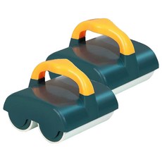 Kimly 雙輪黏性滾輪清潔器 除塵滾筒 深綠色, 2個