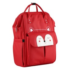 insular 茵秀麗 多功能防水媽媽包 後背包 1個*, 紅色狐狸