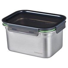 LocknLock 樂扣樂扣 Stackable 不鏽鋼保鮮盒 2L, 1個, 盒身 + 上蓋