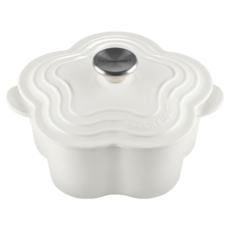 LE CREUSET 山茶花鐵鍋 鋼頭, 1個, 棉花白, 20cm