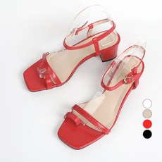 핑크썸 여성용 보리 수제 쪼리 샌들 힐 ZW5034