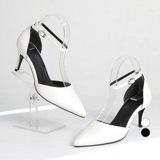 핑크썸 여성용 수제 미나폴 발목 스트랩 하이힐 ZWK07