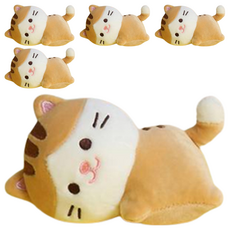 MOCHITOWN 可愛虎斑貓造型可微波小麥熱敷袋, 5個