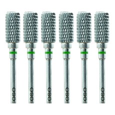 EOSO 磨頭 10 粗磨紋C, 鎢鋼材質, 用於封層、底膠、光療甲、延長甲、水晶甲等大面積打磨, 6件, 10粗磨紋C