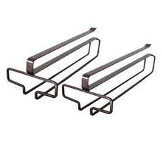 HappiMood 免鑽孔紅酒杯架 黑色, 2個