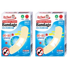 Dr.Check 護理專家 防水透氣OK繃, 50個, 2盒