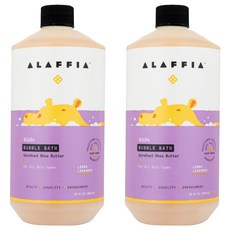 [쿠팡수입] 알라피아 에브리데이 시어 베이비즈 앤 업 버블배스 레몬 라벤더, 950ml, 2개