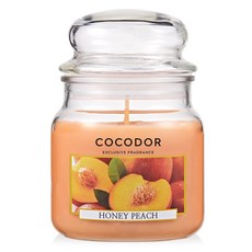 코코도르 미디움자 캔들, 허니피치, 340g, 1개