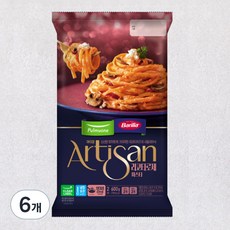 풀무원 바릴라 아티장 리코타 로제 파스타 2인분, 600g, 6개