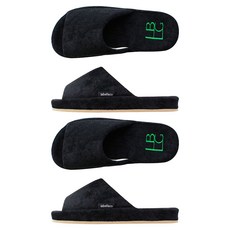 LABELLCO Tei 男士拖鞋, 黑色, 2個