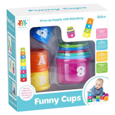 貝樂康 9層圓形彩虹疊疊杯, 1組