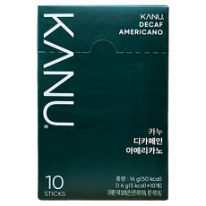 KANU 低咖啡因美式即溶咖啡 1.6g/包, 10條, 1盒