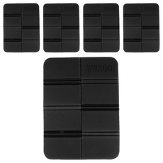 戶外防潮折疊座墊 八折防潮墊 5個, 37 x 27cm, 黑色, 37 x 27 x 0.6cm