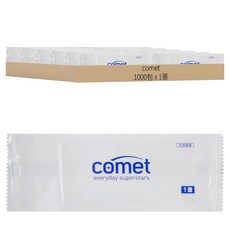 comet 高級型單獨包裝營業用大容量濕紙巾, 1張, 1000包