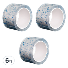 알로데 스팽글 버블 양면테이프 5cm x 3m, TYPE03 블루, 6개