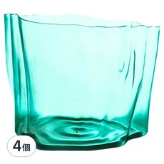 QUALy Crystal Flow Bucket 流形筒, 晶透綠, 4個