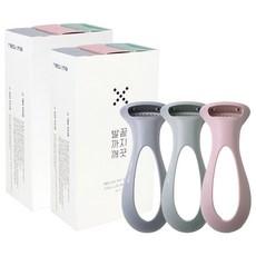 relaxme Relax足部去角質刮刀組 粉色+淡綠色+淡紫色, 3個, 2組