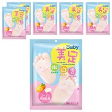 SHILLS 舒兒絲 嫩白香三重精華美足膜 嫩白保濕 去除老廢角質 改善足部異味 重現光滑細嫩, 1入, 6組, 30ml