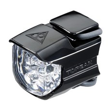 TOPEAK Lite Race 鑽戒型警示燈, 附電池 IP5防水, 1個, Black body/White headlight