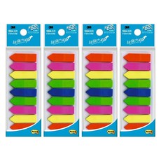 3M 584-9 利貼可再貼9色全彩標籤, 180張, 4組