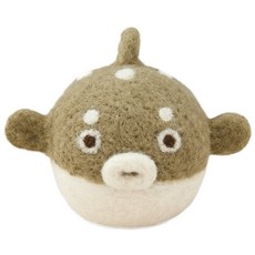 Clover 可樂牌 羊毛氈針插針包 河豚 CL23-019, 1個