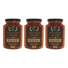 Well Life 悅生活 極鮮 黃金3A頂級鵝油三小福年節禮盒 鵝油辣椒3入組, 400g, 1盒