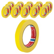 iQIHAN 다다 칼라 마스킹테이프 노랑 15 mm x 20 m, 16개