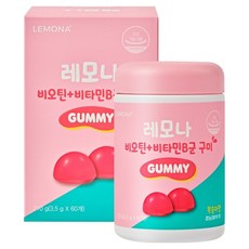 LEMONA 萊蒙娜 生物素維他命B群軟糖, 60顆, 1罐