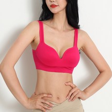 裸色Bra Top, 紅色