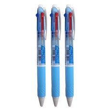 Uni 三菱 JETSTREAM 三用自動溜溜筆 SXE3-400-07，可替換筆芯 SXR-80-07 (黑、藍、紅), 3支