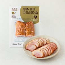 품애복 5무 훈제 치킨 슬라이스, 400g, 1개