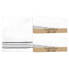 Songwol 松月 搓澡巾, 10個, 1入, 白色