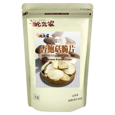 元氣家 杏鮑菇脆片 嚴選新鮮杏鮑菇製成 含纖維素及維生素 無添加色素及防腐劑, 100g, 1包