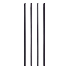 KI WISH 居家生活 鐵管插管款 鐵架專用1英吋竹節管 Set 4支 180公分總長 台灣製, 黑色, 1組