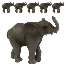 papo 野生動物幼年非洲象公仔模型, 6個